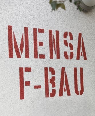 Mensa-Aufschrift